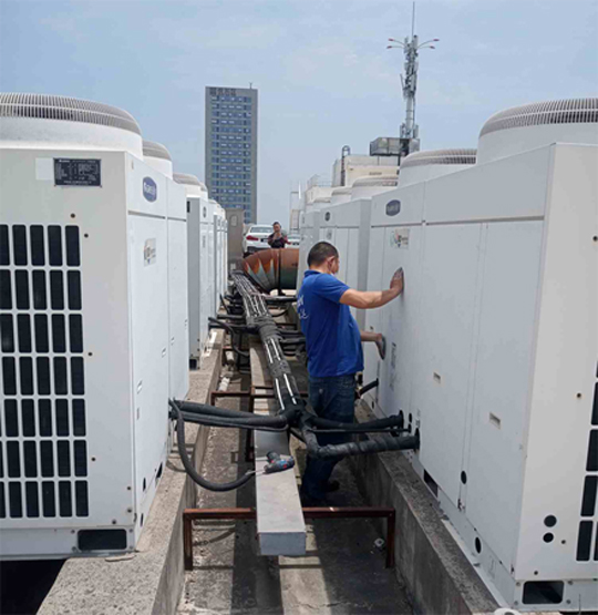 灵寿中央空调制热和不制冷系统维修方法